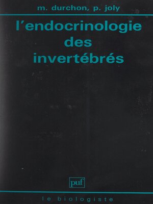 cover image of L'endocrinologie des invertébrés